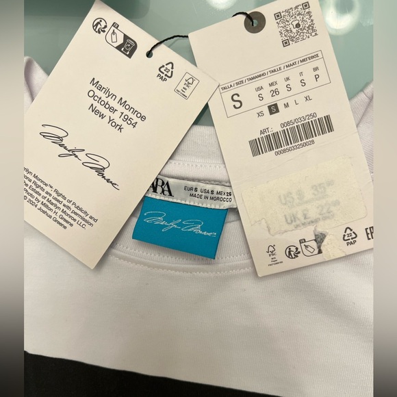 Zara Printed T-Shirt, Women’s S - Picture 5 of 6